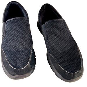 Skechers Mens Size 10 US Slip-On Casual Shoes Black Mesh Lightweight  Durable